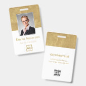 Benutzerdefiniertes Firmenlogo Bar-Code Mitarbeite Ausweis (Vorder- & Rückseite)