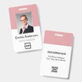 Benutzerdefiniertes Firmenlogo Bar-Code Mitarbeite Ausweis (Vorder- & Rückseite)