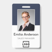 Benutzerdefiniertes Firmenlogo Bar-Code Mitarbeite Ausweis (Front)