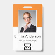 Benutzerdefiniertes Firmenlogo Bar-Code Mitarbeite