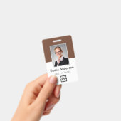 Benutzerdefiniertes Firmenlogo Bar-Code Mitarbeite Ausweis (Handheld)