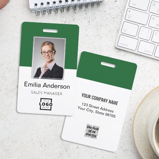 Benutzerdefiniertes Firmenlogo Bar-Code Mitarbeite Ausweis