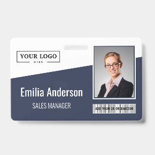 Benutzerdefiniertes Firmenlogo-Barcode-Foto-Mitarb Ausweis