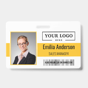Benutzerdefiniertes Firmenlogo Barcode Mitarbeiter Ausweis
