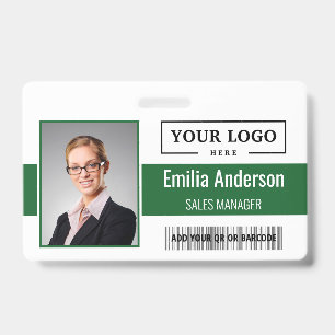 Benutzerdefiniertes Firmenlogo Barcode Mitarbeiter Ausweis