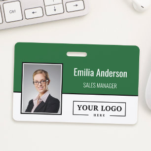 Benutzerdefiniertes Firmenlogo Barcode Mitarbeiter Ausweis