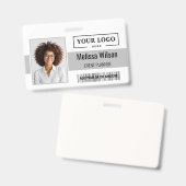 Benutzerdefiniertes Firmenlogo Barcode QR-Code Mit Ausweis (Vorder- & Rückseite)