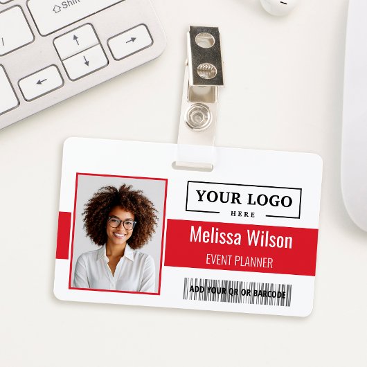 Benutzerdefiniertes Firmenlogo Barcode QR Code Mit Ausweis