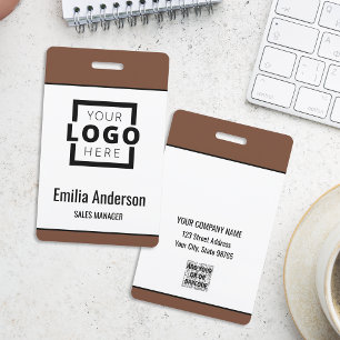 Benutzerdefiniertes Firmenlogo Basis Barcode Mitar Ausweis