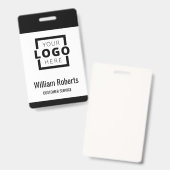 Benutzerdefiniertes Firmenlogo Basis-Mitarbeiter Ausweis (Vorder- & Rückseite)