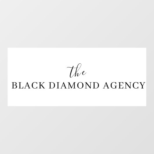 Benutzerdefiniertes Firmenlogo | Berufliches Unter Fensteraufkleber (Blatt)