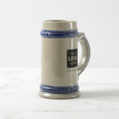 Benutzerdefiniertes Firmenlogo Bierglas (VorderseiteRechts)