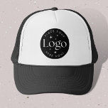 Benutzerdefiniertes Firmenlogo Black Trucker Hat Truckerkappe<br><div class="desc">Suchen Sie einen LKW-Hut für Ihre Veranstaltung? Oder für Ihre Mitarbeiter? Karo dieses Custom Company Business Logo Black Trucker Hut. Sie können es einfach mit Ihrem Logo und Ihre getan anpassen. Keine Mindestbestellungen! Gute Markendarstellung!</div>