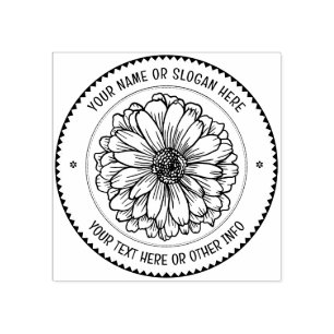 Benutzerdefiniertes Firmenlogo   BOTANISCHE RUSTIS Gummistempel