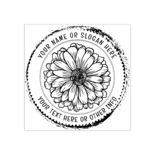 Benutzerdefiniertes Firmenlogo   BOTANISCHE RUSTIS Gummistempel