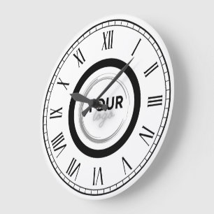 Benutzerdefiniertes Firmenlogo Branding Große Wanduhr