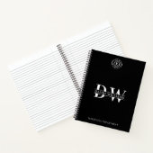 Benutzerdefiniertes Firmenlogo & Branding-Monogram Notizblock (Innenseite)