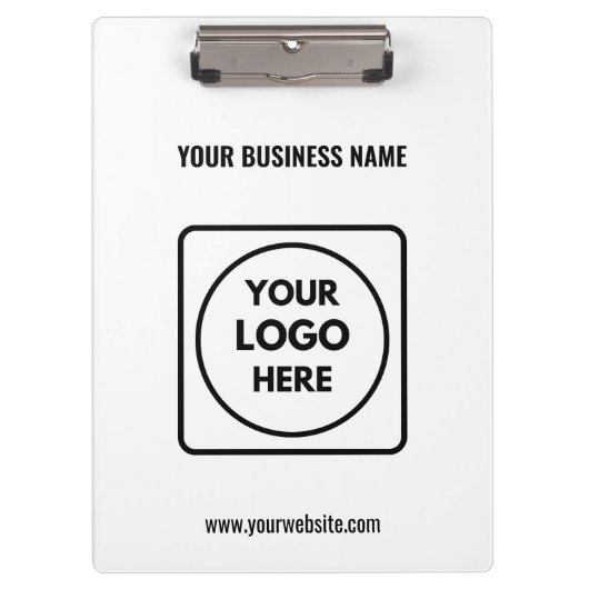 Benutzerdefiniertes Firmenlogo Clipboard Klemmbrett (Vorderseite)