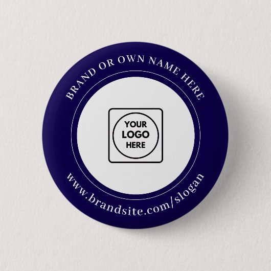 Benutzerdefiniertes Firmenlogo Corporate Branding Button (Vorderseite)
