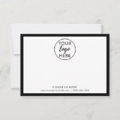 Benutzerdefiniertes Firmenlogo Dankeskarte (Vorderseite)