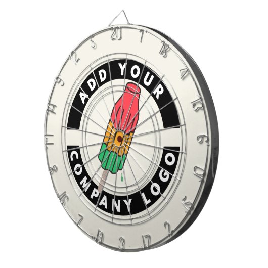 Benutzerdefiniertes Firmenlogo Dartscheibe (Vorderseite rechts)