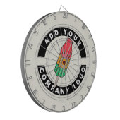 Benutzerdefiniertes Firmenlogo Dartscheibe (Vorderseite Links)