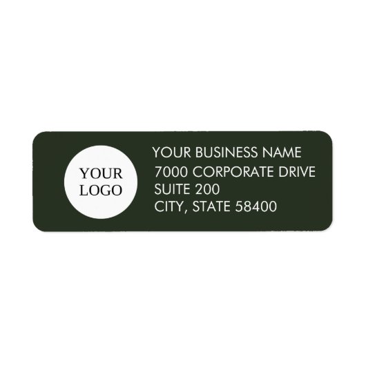 Benutzerdefiniertes Firmenlogo Dunkle grüne Firmen (Vorne)