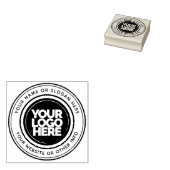Benutzerdefiniertes Firmenlogo Einfach Rund Gummistempel (Stempel)