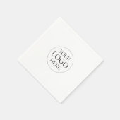 Benutzerdefiniertes Firmenlogo Einfach Serviette (Ecke)
