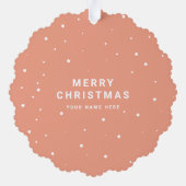 Benutzerdefiniertes Firmenlogo Einfache minimale U Ornament Karte (Rückseite)