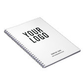 Benutzerdefiniertes Firmenlogo Einfache weiße Werb Notizblock (Rechte Seite)