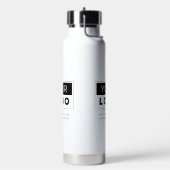 Benutzerdefiniertes Firmenlogo Einfaches Text und Trinkflasche (Links)