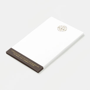 Benutzerdefiniertes Firmenlogo Elegant Einfach Pro Post-it Klebezettel