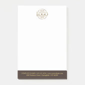 Benutzerdefiniertes Firmenlogo Elegant Einfach Pro Post-it Klebezettel (Vorderseite)
