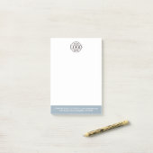 Benutzerdefiniertes Firmenlogo Elegant Einfach Pro Post-it Klebezettel (Auf Schreibtisch)