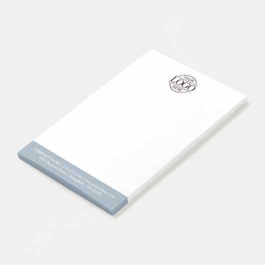 Benutzerdefiniertes Firmenlogo Elegant Einfach Pro Post-it Klebezettel (angewinkelt)
