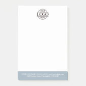 Benutzerdefiniertes Firmenlogo Elegant Einfach Pro Post-it Klebezettel (Vorderseite)