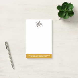 Benutzerdefiniertes Firmenlogo Elegant Einfach Pro Post-it Klebezettel