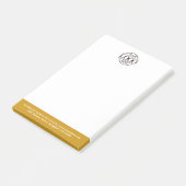 Benutzerdefiniertes Firmenlogo Elegant Einfach Pro Post-it Klebezettel (angewinkelt)