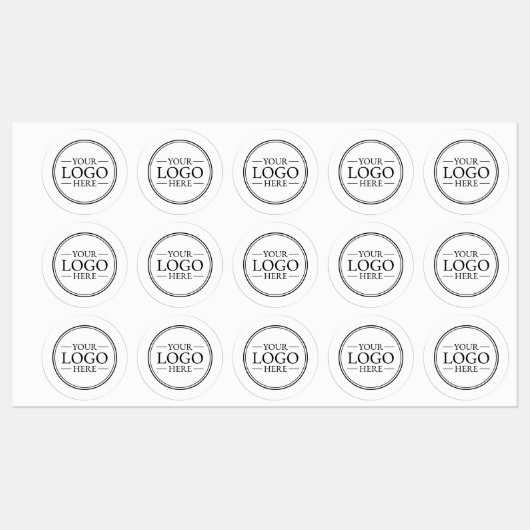 Benutzerdefiniertes Firmenlogo Etiketten (Blatt)