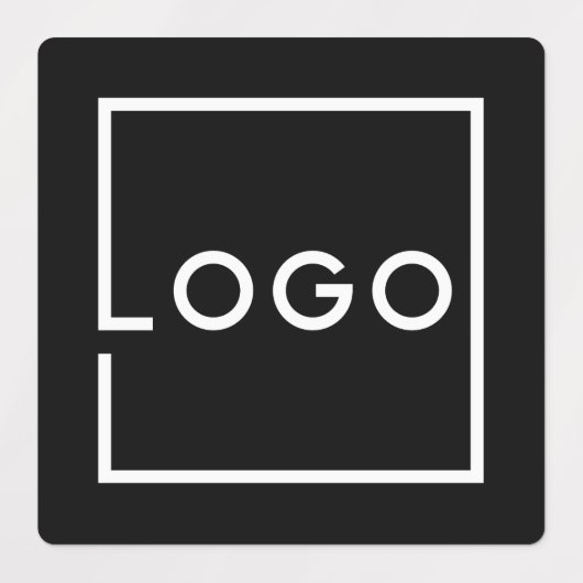 Benutzerdefiniertes Firmenlogo Etiketten (Design 1)