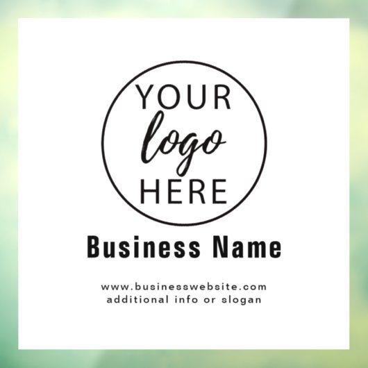 Benutzerdefiniertes Firmenlogo Fensteraufkleber (Blatt 3)