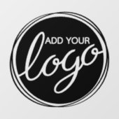 Benutzerdefiniertes Firmenlogo Fensteraufkleber (Blatt)