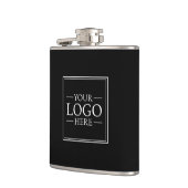 Benutzerdefiniertes Firmenlogo Flachmann (Links)