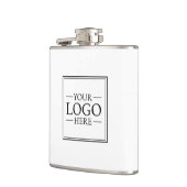 Benutzerdefiniertes Firmenlogo Flachmann (Links)