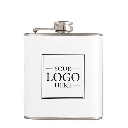 Benutzerdefiniertes Firmenlogo Flachmann (Vorderseite)