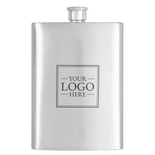 Benutzerdefiniertes Firmenlogo Flachmann (Vorderseite)