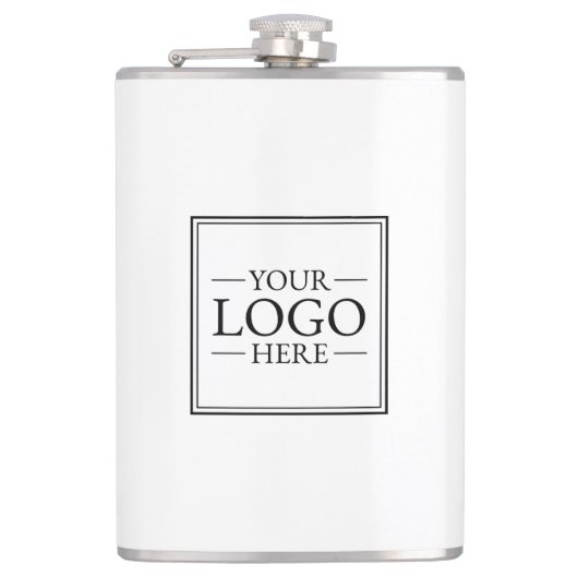 Benutzerdefiniertes Firmenlogo Flachmann (Vorderseite)