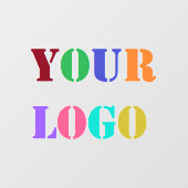 Benutzerdefiniertes Firmenlogo für Ihre Geschäftsf Fensteraufkleber (Blatt)