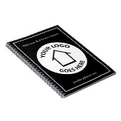 Benutzerdefiniertes Firmenlogo für Real Anwesen Notizblock (Rechte Seite)